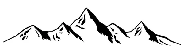 Montagnes Graphiques Qualité Vectorielle — Image vectorielle