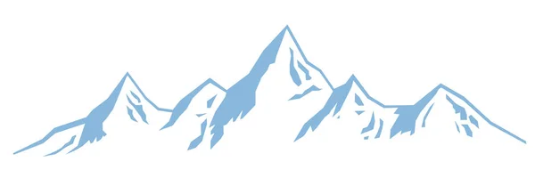 Montagnes Graphiques Qualité Vectorielle — Image vectorielle