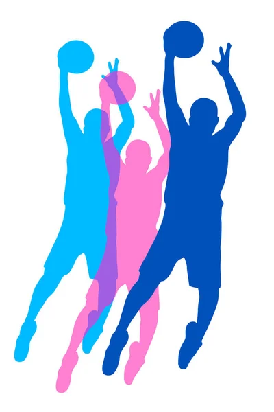 Basketball Sport Graphique Qualité Vectorielle — Image vectorielle
