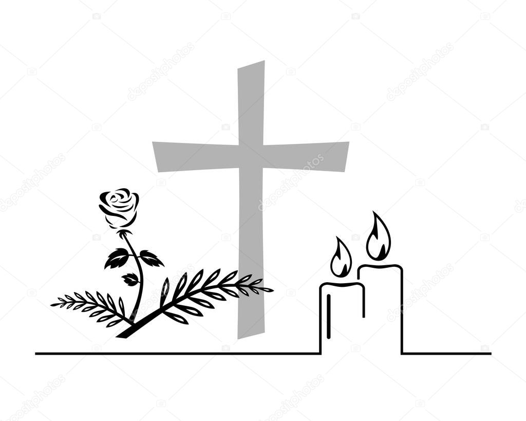 in memorial graphic in vector quality