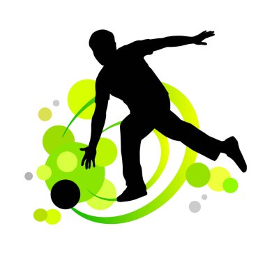 Bowling sporunun vektör kalitesinde grafiği