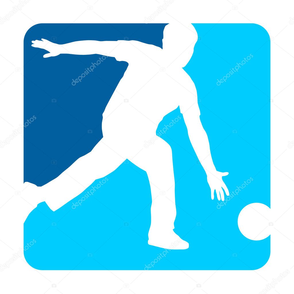 bowling sport graphic in vector quality