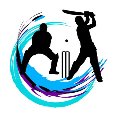 Vektör kalitesinde kriket sporu grafiği