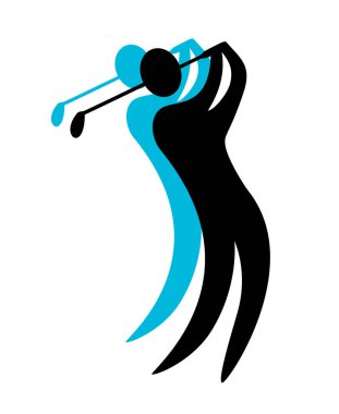 Golf sporu vektörü grafiği