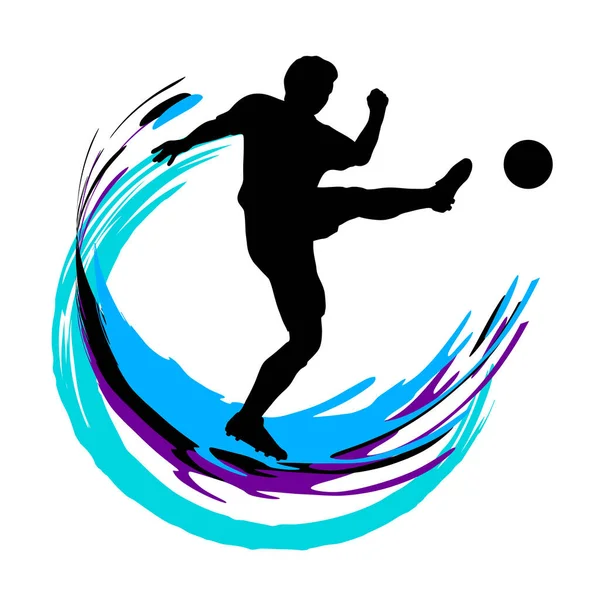 Fotbalová Sportovní Grafika Kvalitě Vektorů — Stockový vektor
