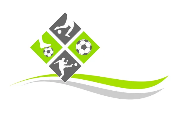 Sport Football Graphique Qualité Vectorielle — Image vectorielle