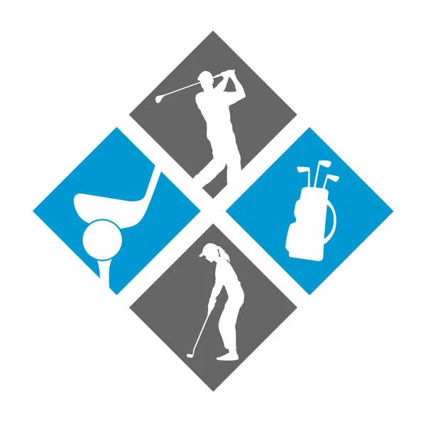 Golf Sport Wektor Graficzny — Wektor stockowy