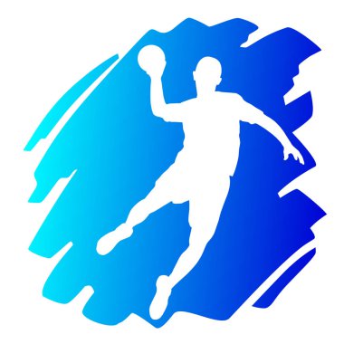 Hentbol sporu vektör çizimi