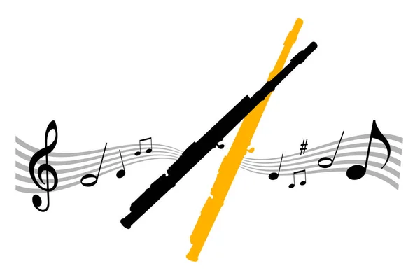 Instrumento Música Gráfico Calidad Vectorial — Vector de stock