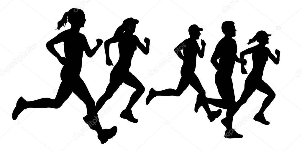 Abstract running sport graphic in vector quality