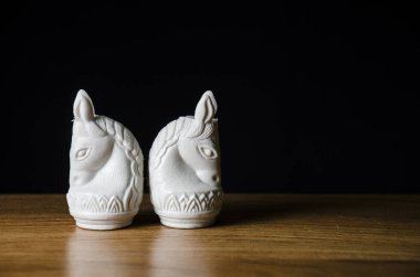 Satranç bord oyun atı oyunu