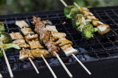 Sokak yemekleri Mala ve baharatlı barbekü stili. 