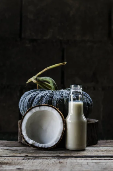 coconut milk pumpkin and sweet food thai local teas