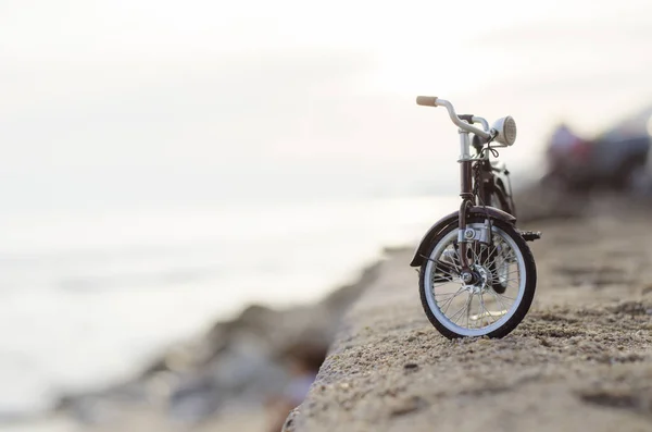 Juguete Bicicleta Playa Para Vacaciones Tiempo Relax — Foto de Stock