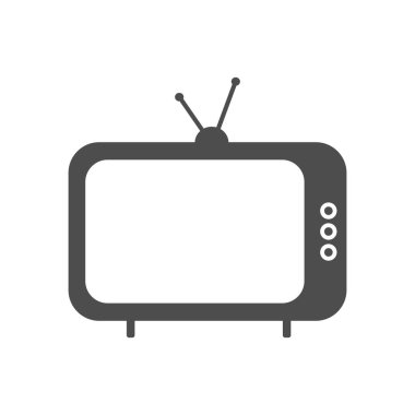 vektör simgesi eski televizyon ekranı