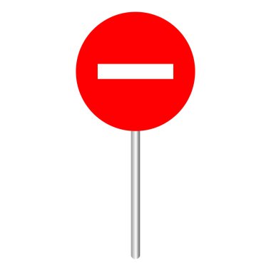 Yol işaretinin vektör illüstrasyonuName