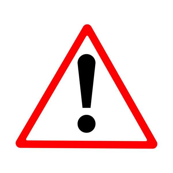 Vector illustration of road sign attention