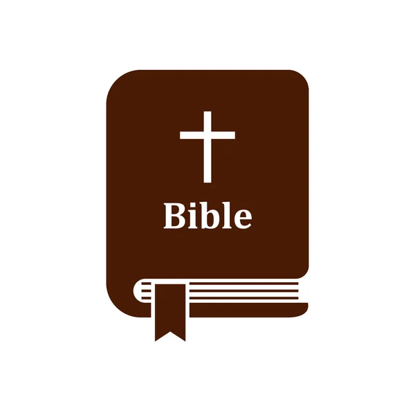 Vector Bible Icon White Background — Stock Vector