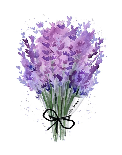 Provence Bloemen Bloemen Detail Voor Kaart Ansichtkaart Bruiloft Uitnodiging Begroeting — Stockfoto
