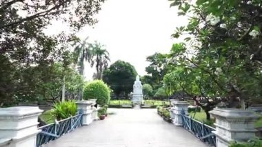 Saranrom park genel park Bangkok yürürken, bakış açısı vurdu