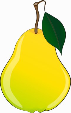 vektör lezzetli sarı armut