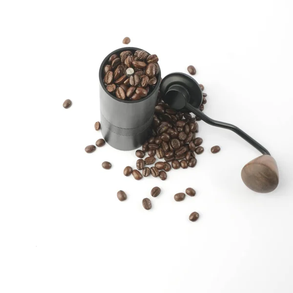 Traditional Coffee Grinder Coffee Beans — Stock Photo, Image