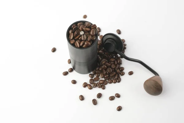 Traditional Coffee Grinder Coffee Beans — Stock Photo, Image