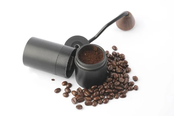 Traditional Coffee Grinder Coffee Beans — Stock Photo, Image