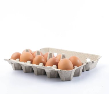 Yumurtalı karton yumurta rafı.