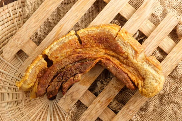 Oriental Roast Pork Belly on heating pad Crispy Pork