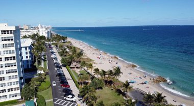 ABD 'de Deerfield plajı manzarası