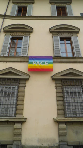 Firenze İtalya 'da gurur bayrağı