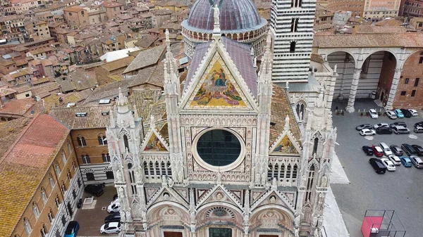 Siena Talya Daki Duomo Manzarası — Stok fotoğraf