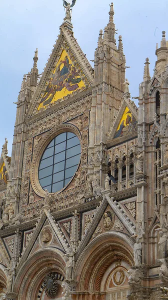 Εξόντωση Του Duomo Στη Σιένα Ιταλίας — Φωτογραφία Αρχείου