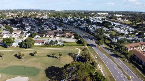 Florida 'daki Boca Raton şehrinin üst manzarası.