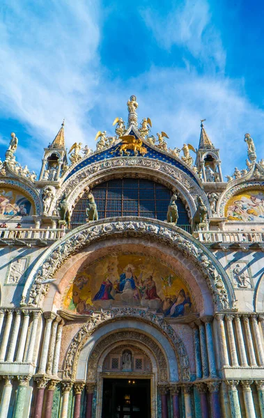 Λεπτομέρειες Για Basilica Sna Marco Venice Ιταλία — Φωτογραφία Αρχείου