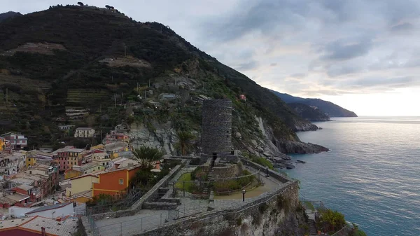 Vue Sur Montagne Vernazza Cinque Terre Italie — Photo