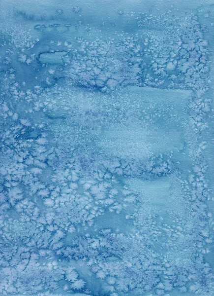 Μπλε Denim Χέρι Σχέδιο Ακουαρέλα Φόντο Υφή Θαλασσινό Αλάτι — Φωτογραφία Αρχείου