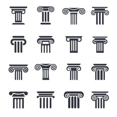 column icons 16 clipart