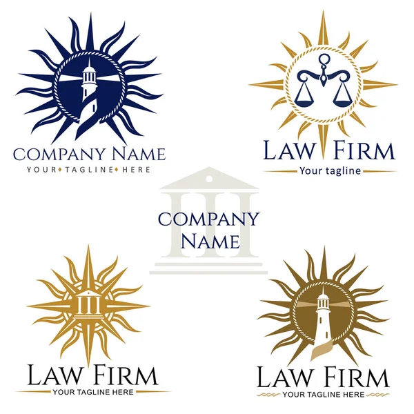 Logos des cabinets d'avocats — Image vectorielle