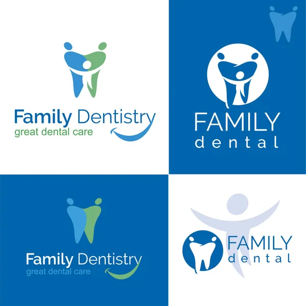 Logotipo de cuidados dentários — Vetor de Stock