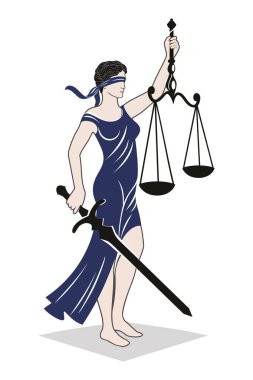 lady justice law clipart