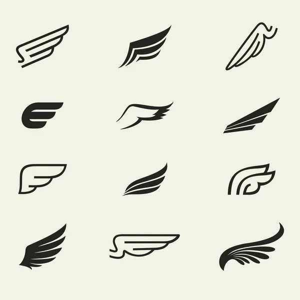 Иконки крыльев 1 — стоковый вектор