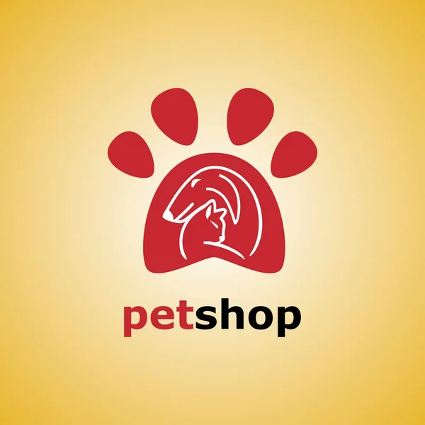 Pet shop cat and dog — Stock Vector