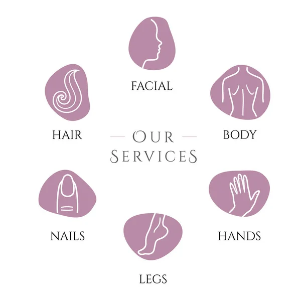 Spa et services de massage — Image vectorielle