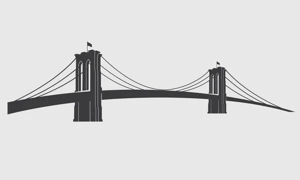 Brooklyn gris 3 — Archivo Imágenes Vectoriales