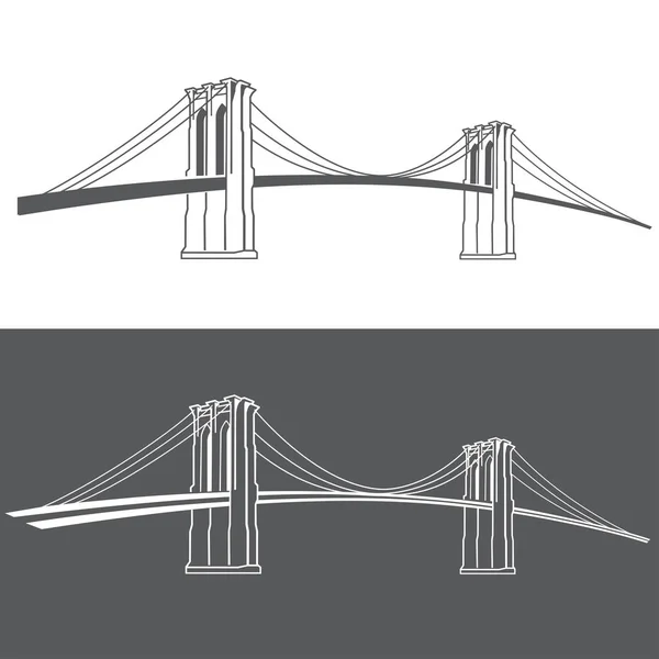 Brooklyn gris 2 — Image vectorielle