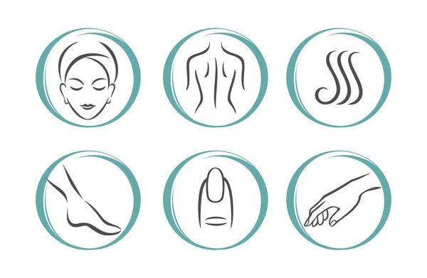 SPA icons set — Stock Vector