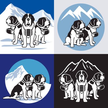 St. bernard köpeği illüstrasyon