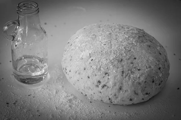 Pasta Pronta Lievitazione Fare Pane Fatto Casa — Foto Stock